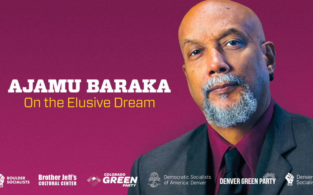 2016 Green Party Candidate, Ajamu Baraka, in Denver on Wednesday