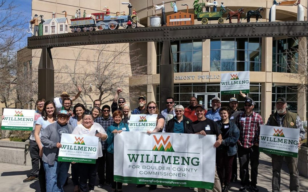 Nomination of Willmeng for Boulder County Commissioner, Martinez for Denver council, Kirsch for Fort Collins council